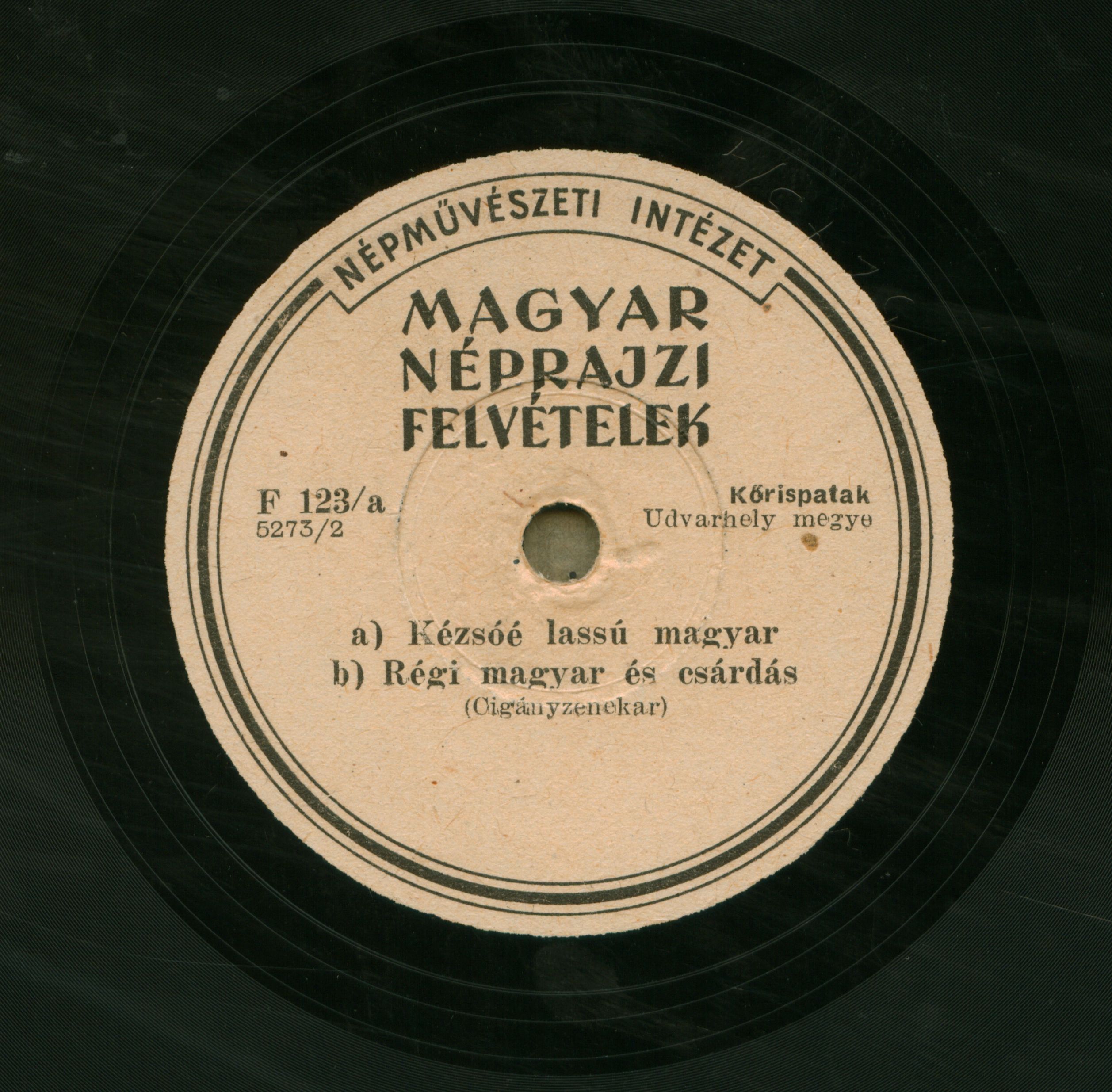 Magyar néprajzi felvételek Kőrispatak, Udvarhely megye